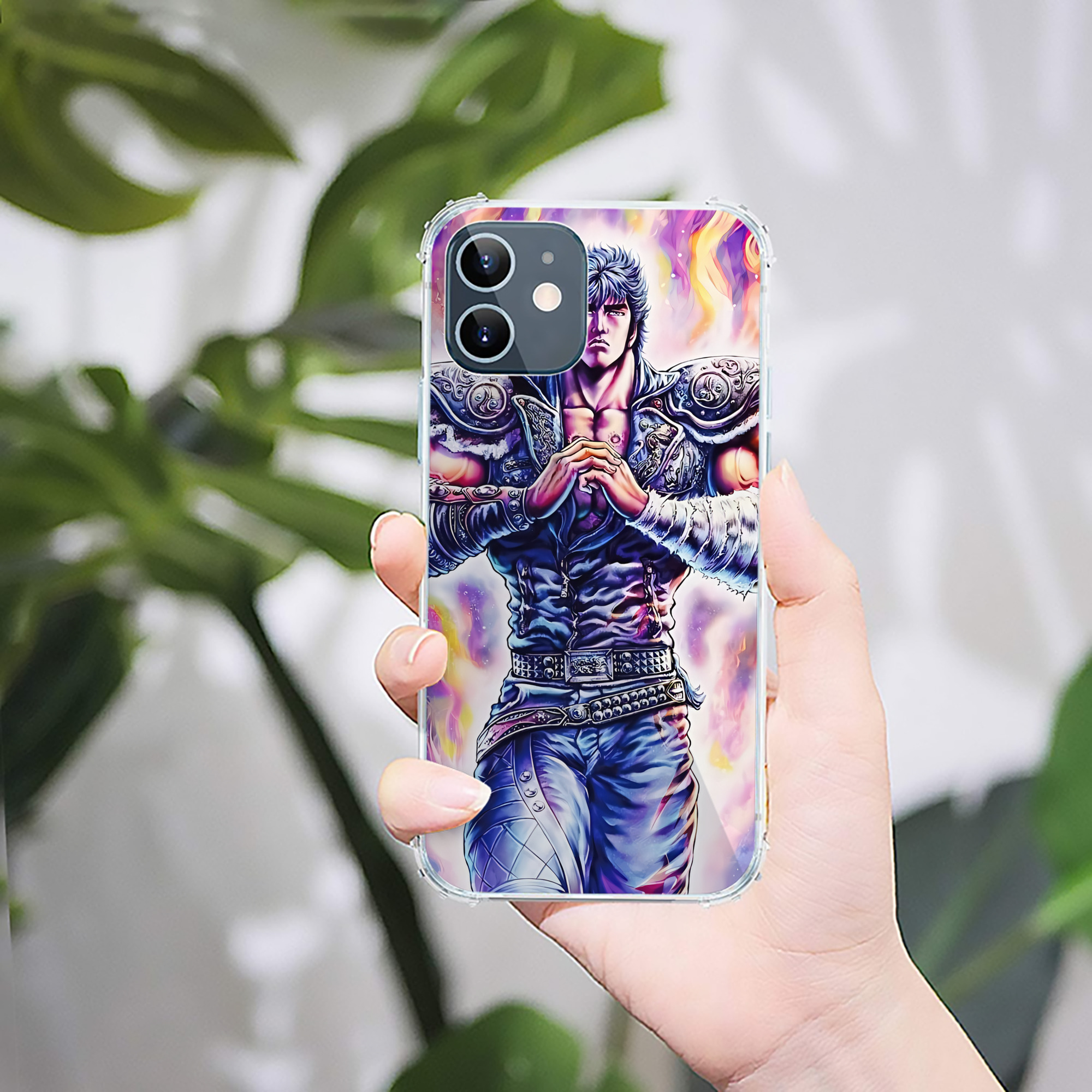 （画像用） 北斗の拳 Fist of the North Star 【iPhone 12シリーズ対応】透明スマホケース（クリアソフトケース）